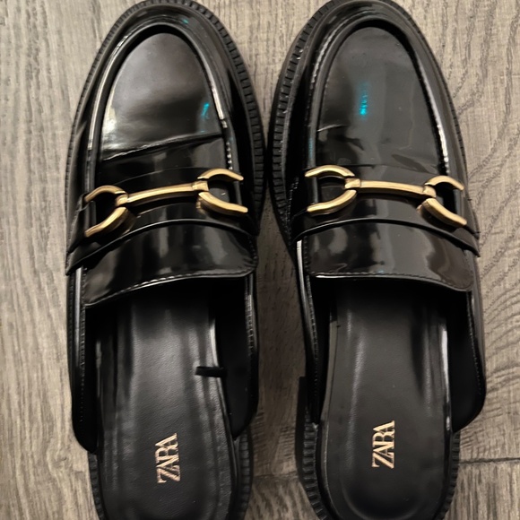 Zara Metal Bit Open Back Loafers - Picture 5 of 5